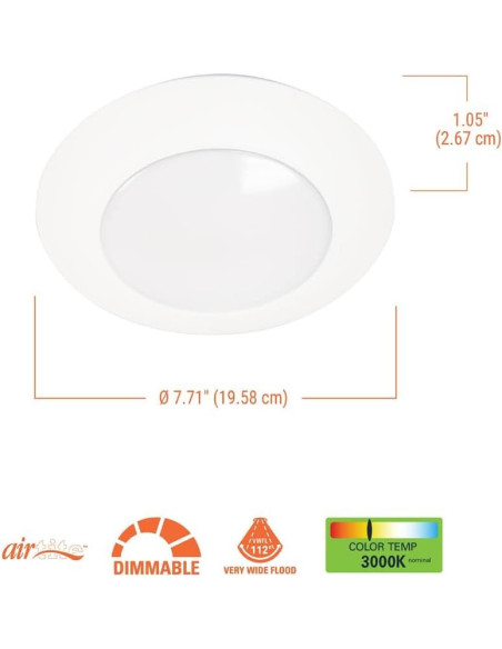 Luz de Disco LED Empotrada HALO HLCE 15.24 cm 3000K 900 Lúmenes