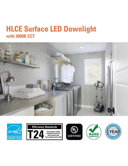 Luz de Disco LED Empotrada HALO HLCE 15.24 cm 3000K 900 Lúmenes