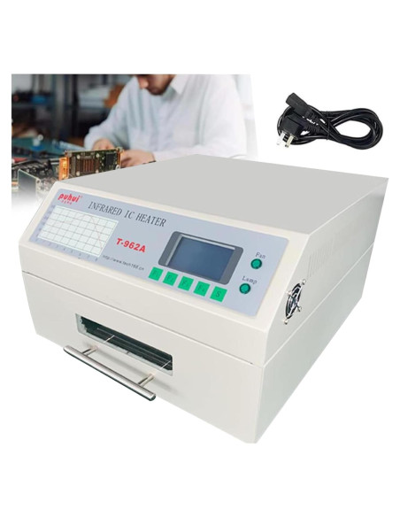 Horno de Reflujo T962A 1500W Infrarrojo 30x32 cm PCB
