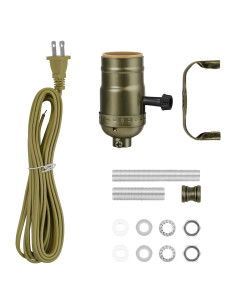Kit de Lámpara Baocuz con Cable de 3.66m y Socket E26/E27