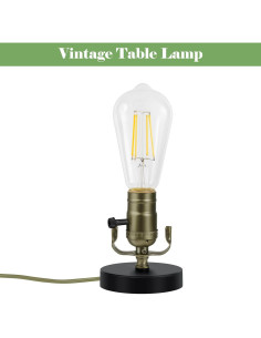 Kit de Lámpara Baocuz con Cable de 3.66m y Socket E26/E27 2