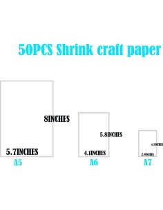 Hojas de Plástico que se Encogen Vkfljo - 50 Unidades 20.32x14.48cm 2