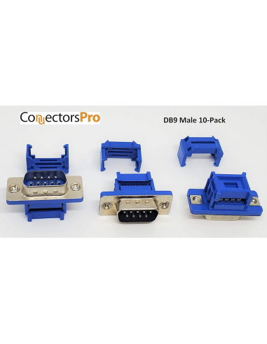 Conectores IDC Crimp Macho DB9 10PK - Accesorios de PC