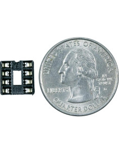 15 Zócalos IC DIP 8 Pines Risingsaplings Soldadura 2.54mm 2