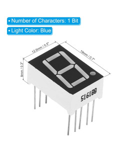 Módulo Pantalla Digital LED PATIKIL 20 Tubos 7 Segmentos 3.3V 2
