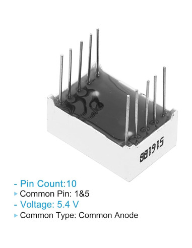 Módulo Pantalla Digital LED PATIKIL 20 Tubos 7 Segmentos 3.3V