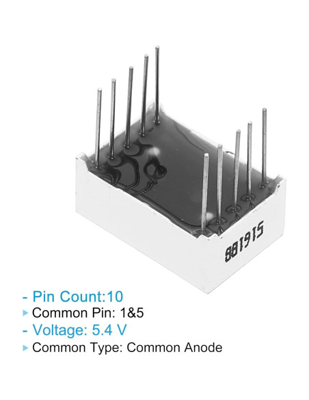 Módulo Pantalla Digital LED PATIKIL 20 Tubos 7 Segmentos 3.3V