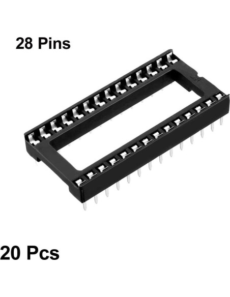 Zócalo DIP IC uxcell 28 Pines 2.54mm para Placa PCB