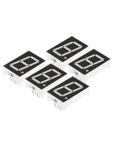 Tubo Digital LED PATIKIL 5 Piezas 7 Segmentos 10 Pines 3.3V