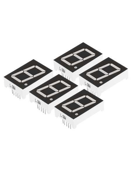 Tubo Digital LED PATIKIL 5 Piezas 7 Segmentos 10 Pines 3.3V