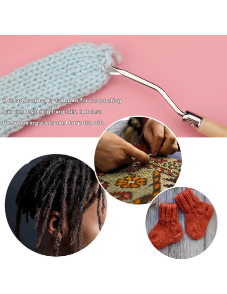 Herramienta de Gancho para Extensiones de Cabello - 5 Piezas