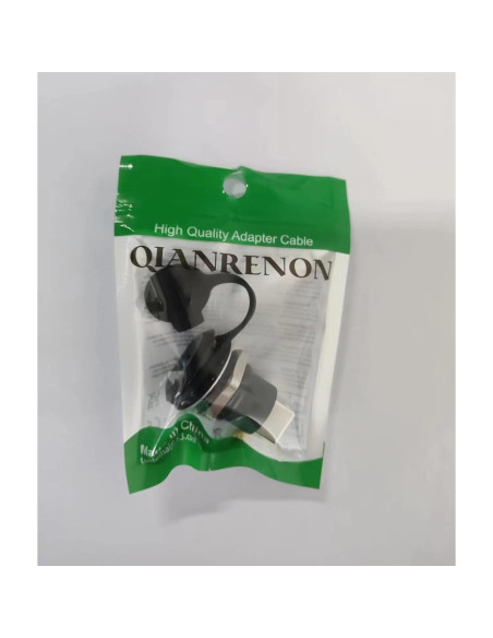 Adaptador de Red RJ45 Hembrado a Hembrado QIANRENON Cat6 90