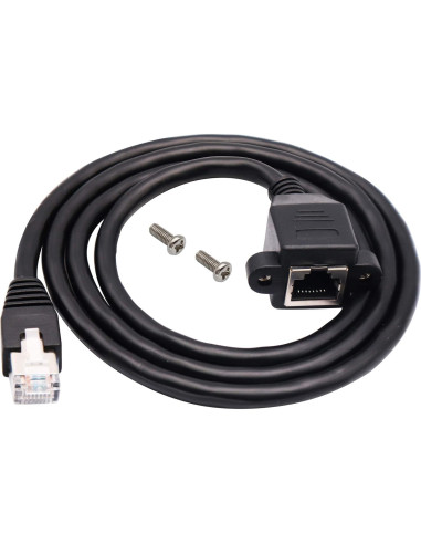 Cable de red Ethernet Cat 6 AAOTOKK 1M RJ45 macho a hembra