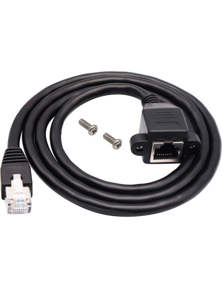 Cable de red Ethernet Cat 6 AAOTOKK 1M RJ45 macho a hembra