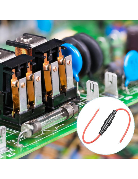 Soporte de Fusible Tipo Tornillo uxcell 10 Pcs 5x20mm 10A