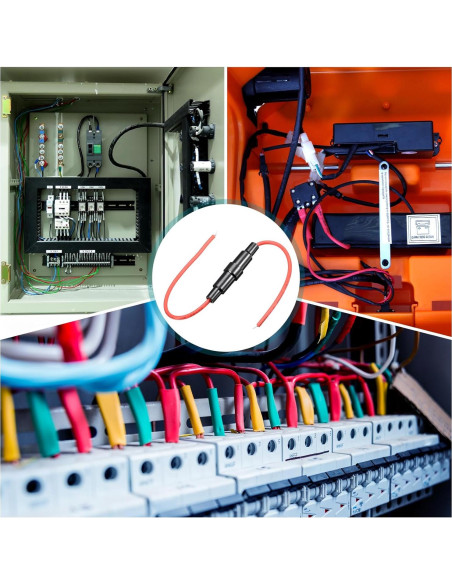 Soporte de Fusible Tipo Tornillo uxcell 10 Pcs 5x20mm 10A