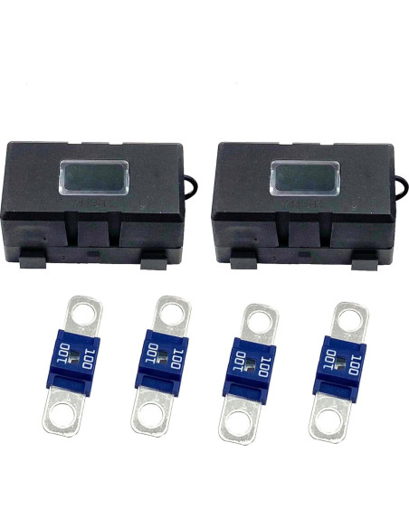 4 Fusibles Midi 100A Bstenky + 2 Soportes para Autos
