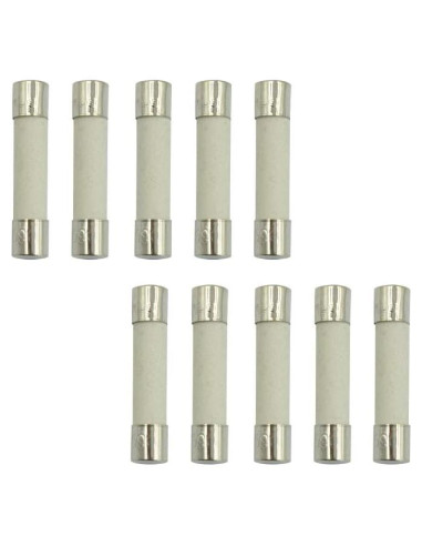 10 Fusibles Cerámicos Rápidos 500V 30A 6x30mm Hxchen