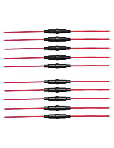 Portafusibles en Línea 16 AWG ChengHongXing 5x20mm 10 Pzas