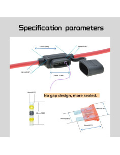Kit de Portafusibles Impermeable 10 AWG Awilzzoe con Conectores 2