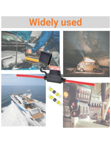 Kit de Portafusibles Impermeable 10 AWG Awilzzoe con Conectores