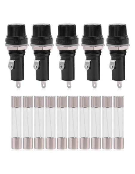 Soporte de Montaje en Panel Anauto - 5pcs 6x30mm Vidrio