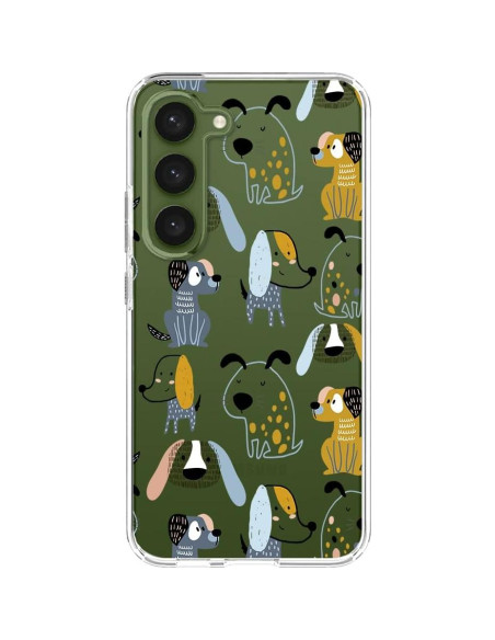 Funda TPU Blingy's para Samsung Galaxy S23 6.1" Perros Caricatura