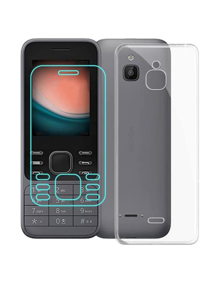 Funda TPU Transparente KJYF para Nokia 6300 4G + Protector