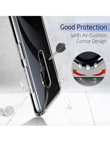 Funda TPU Transparente KJYF para Nokia 6300 4G + Protector