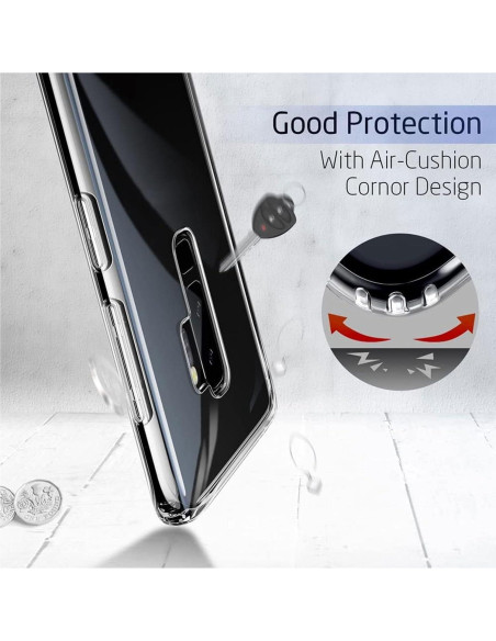 Funda TPU Transparente KJYF para Nokia 6300 4G + Protector