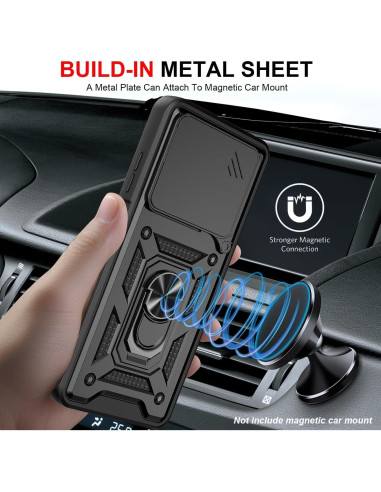 Funda ZTE Blade A35/A55 con tapa deslizante y protector de pantalla