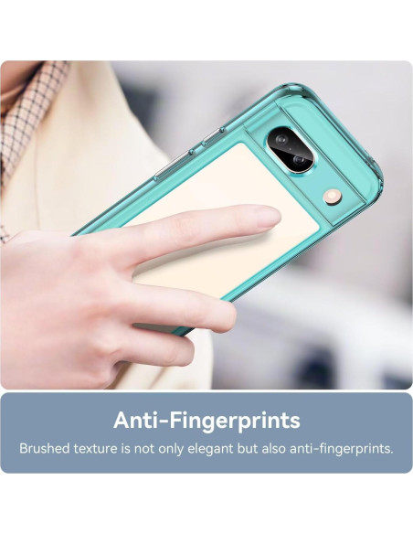 Funda Google Pixel 8A con Protector de Pantalla Templado Azul