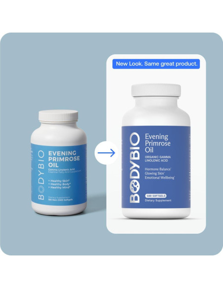 Aceite de Onagra BodyBio 180 Cápsulas 1300 mg - Salud Piel