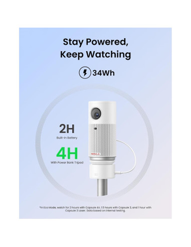 Trípode Nebula Capsule con Batería 2H, Altura 215-840mm