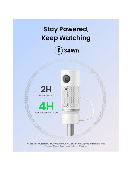 Trípode Nebula Capsule con Batería 2H, Altura 215-840mm