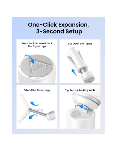Trípode Nebula Capsule con Batería 2H, Altura 215-840mm