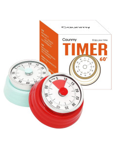 Temporizador Mecánico Caunmy Verde y Rojo - Alarma Magnética