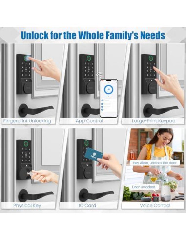 Cerradura Inteligente Devo G3 WiFi con Huella Dactilar y App