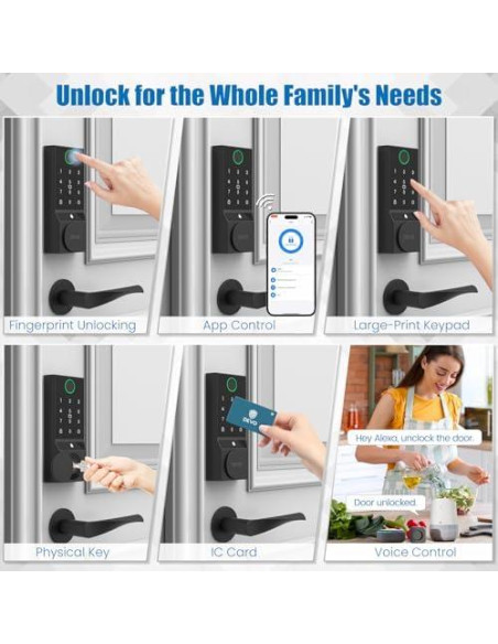 Cerradura Inteligente Devo G3 WiFi con Huella Dactilar y App