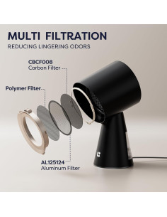 Campana Extractora Portátil CIARRA CBPHB01, 2 Velocidades, 1.34 kg 2