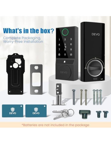 Cerradura Inteligente Devo G3 WiFi con Huella Dactilar y App