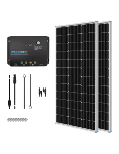 Kit Solar Renogy 200W Monocristalino 12V con Controlador 30A