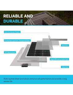 Kit Solar Renogy 200W Monocristalino 12V con Controlador 30A 2