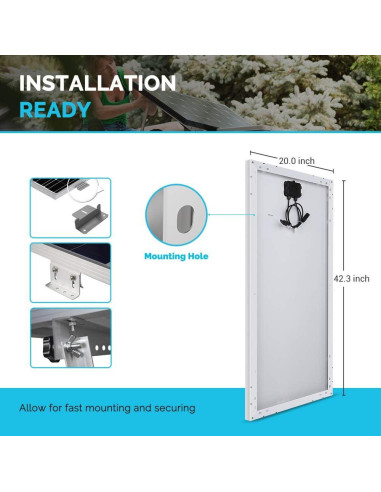 Kit Solar Renogy 200W Monocristalino 12V con Controlador 30A