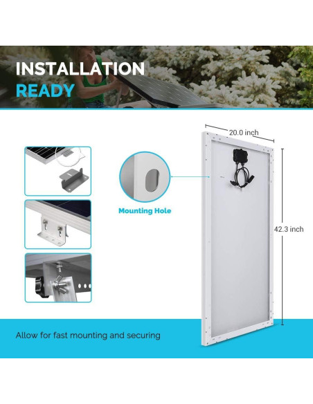 Kit Solar Renogy 200W Monocristalino 12V con Controlador 30A