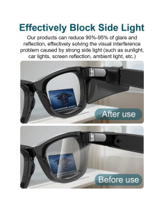 Gafas Protectores Laterales HiBloks para Ray-Ban Meta - Seguridad y Comodidad 2