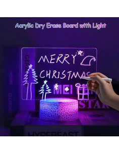 Tablero de Borrado en Seco Iluminado VEEKI 18.5x9.4cm 2