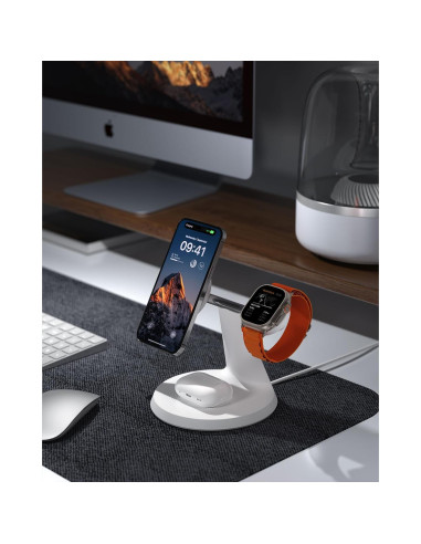 Cargador 3 en 1 QTlier MagSafe para iPhone, Apple Watch y AirPods