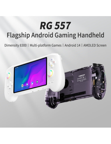 Consola de juegos portátil Anbernic RG557, 4423 juegos, Android 14