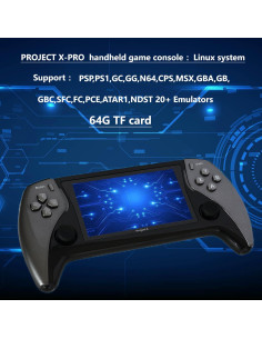 Consola de Juegos Retro Portátil Proyecto X-Pro 3200mAh 15000 Juegos 2